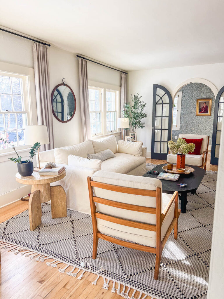 bright and airy living room